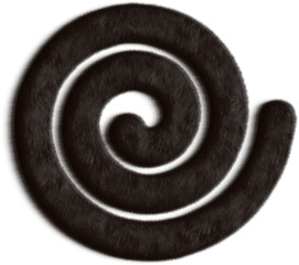 Spiral Black Fluffy Icon