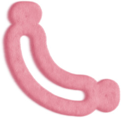 Wall Mural - Sausage Pink Fluffy Icon