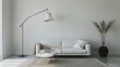 Generate an image portraying a minimalist apartment adorned with carefully