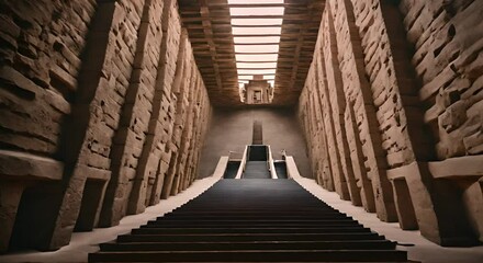 Wall Mural - Interior of a pyramid.