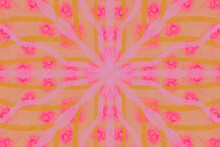 Pink And Yellow Pattern Background