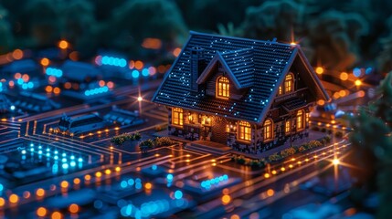 Aufkleber - Smart home, IOT phone application settings. Programming scenarios for smart home operation. Smart home system development. Engineering, coding on laptops of IOT devices in smart home networks.