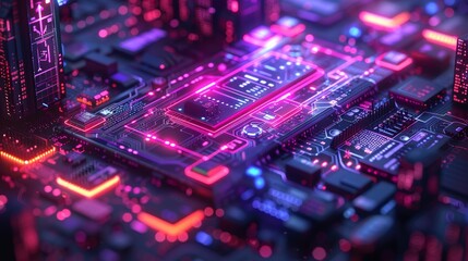 Leinwandbilder - A web development and coding company. A website that works across platforms. Adaptive layouts on computer screens, laptops, tablets, and phones. An illustration of isometric concept.