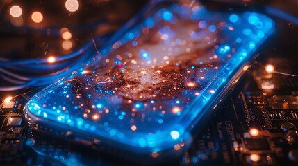 Leinwandbilder - Phone mobile application development. Develop software and hardware of mobile devices. Engineer apps for phones. Programme mobile internet web services. Internet of Things.