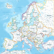 Europe - Highly Detailed Colored Vector Map of the Europe. Ideally for the Print Posters