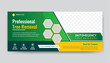 Tree removal banner design. gardening web banner template
