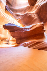 Canvas Print - Upper Antelope Canyon in the Navajo Reservation near Page, Arizona