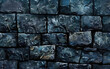 Monumental wall rock made withbig old stones background abstract texture bricks . generative ai	