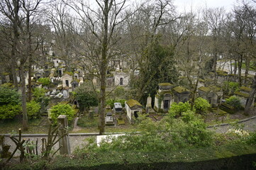 Canvas Print - Tombes cimetière