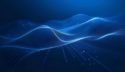 Abstract blue technology illustration background