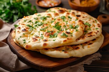 Indian desi food naan bread