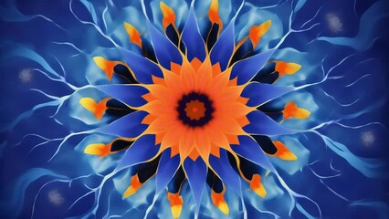An explosion of energy and creativity captured in a chaotic and intricate web of brush strokes.