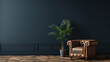© Cedric - design scene with armchair, living room, mockup, copy space