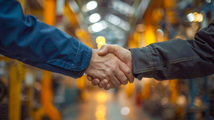 Industrial Handshake Amongst Machinery