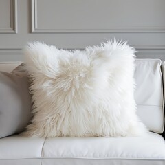 Canvas Print - fur pillow.