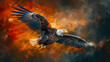 American bald eagle - freedom concept