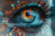 © Dzmitry - Close Up of Persons Eye With Bright Lights in Background