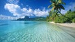 Matira Beach - French Polynesia generative ai