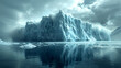 passage of time with a series of photos showing a glacier melting