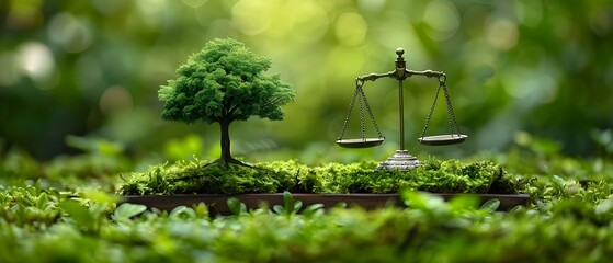 Understanding the Intersection of Global Environmental Laws, Ethics, Justice, Regulations, and Sustainable Corporate Practices. Concept Environmental Laws, Ethics, Justice, Regulations