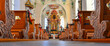 Innenansicht der Pfarrkirche Heiterwang in der Gemeinde Heiterwang im Bezirk Reutte, Tirol