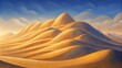 Mounds of soft undulating sand created by the tireless caress of the evermoving wind.