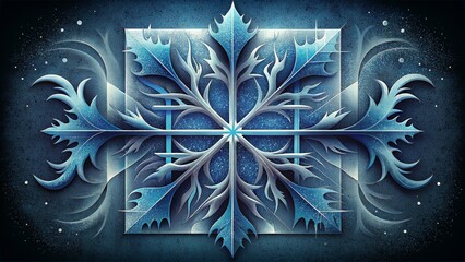 Poster - A perfect balance of order and chaos the frostbite fractals mimic the natural patterns of frost creeping across a windowpane.