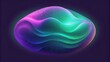 A glowing amorphous blob with shifting hues of iridescent purple and green.