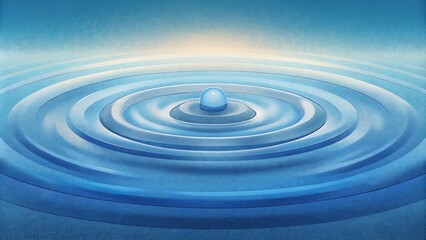 Wall Mural - A digital illustration of a rippled water surface with each ripple breaking off into smaller ripples creating a ripple effect within a ripple