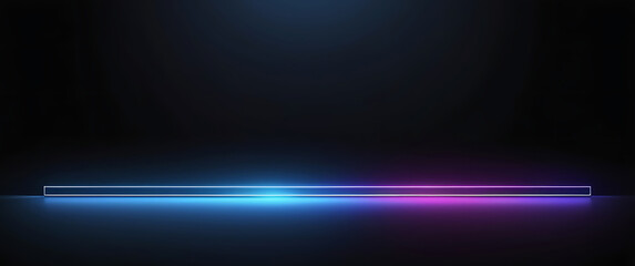 Blue blue spectrum lights tech black party club neon lights abstract wave technology background, black background. Best for wide banner, poster, website, editing video, background presentation. ai