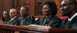 Decision-making jury panel in court