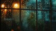 Cozy Raindrop Window View