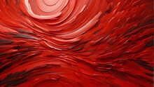 The Dramatic Ripple Effect In 3D With Vivid Red Tones Makes This Abstract Image Powerful, Indicating Movement, Energy, And A Strong Visual Impact
