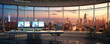 Panoramic City View from a Luxurious Corporate Office