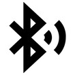 bluetooth sign icon, simple vector design