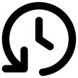 counterclockwise icon, simple vector design