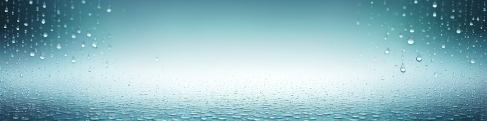 Wall Mural - Abstract illustration of rain on glass. Background for social media banner, website and for your design, space for text.	