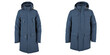 Blue winter coat Transparent Background Images 