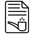 smoking article icon, simple vector design