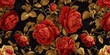 Rose Emblem focused on the rose as a symbol of royal lineage, with each bloom intricately detailed and set against a backdrop of velvet silk created with Generative AI Technology