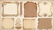© Kristina - set vintage paper scraps pieces junk journal