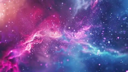 Beautiful travel in deep space among stars and nebulas. Spiral space galaxy cosmos background. Video about galaxy and stars. Beautiful galaxy in video 4k.	
