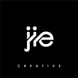JIE Letter Initial Logo Design Template Vector Illustration
