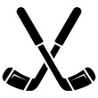 hockey icon, simple vector design