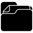 file folder icon, simple vector design