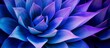 © AkuAku - Close-up image featuring a vibrant blue flower adorned with unique purple leaves in striking hues.