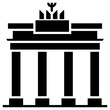 brandenburg icon, simple vector design