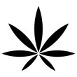 marijuana icon, simple vector design