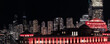 Chicago Downtown. Cityscape image of Chicago, Ill. USA at night showing high rises in the downtown district.