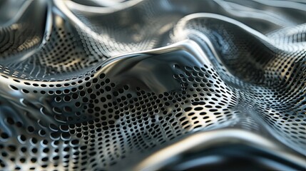 Aufkleber - Textured 3D surface with an industrial aesthetic, Industrial-themed 3D surface with textured elements for a rugged look.